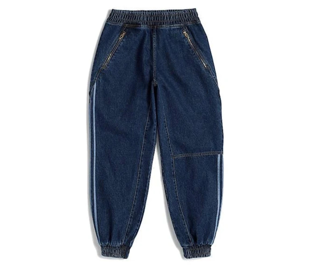 1022 -Adidas With IVY PARK(Beyonce') Pants Blue Geometric Print 3 Stripes NWT-XL